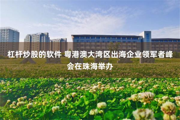 杠杆炒股的软件 粤港澳大湾区出海企业领军者峰会在珠海举办