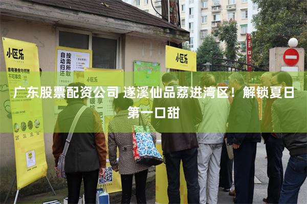 广东股票配资公司 遂溪仙品荔进湾区！解锁夏日第一口甜