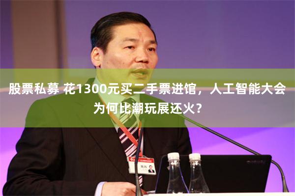 股票私募 花1300元买二手票进馆，人工智能大会为何比潮玩展还火？