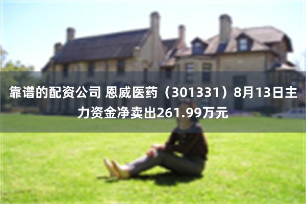 靠谱的配资公司 恩威医药（301331）8月13日主力资金净卖出261.99万元