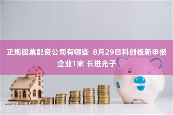正规股票配资公司有哪些  8月29日科创板新申报企业1家 长进光子