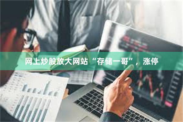 网上炒股放大网站 “存储一哥”，涨停