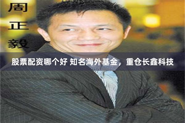 股票配资哪个好 知名海外基金,重仓长鑫科技