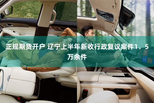 正规期货开户 辽宁上半年新收行政复议案件1.5万余件