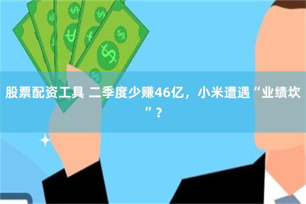 股票配资工具 二季度少赚46亿，小米遭遇“业绩坎”？