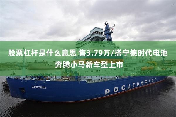股票杠杆是什么意思 售3.79万/搭宁德时代电池 奔腾小马新车型上市